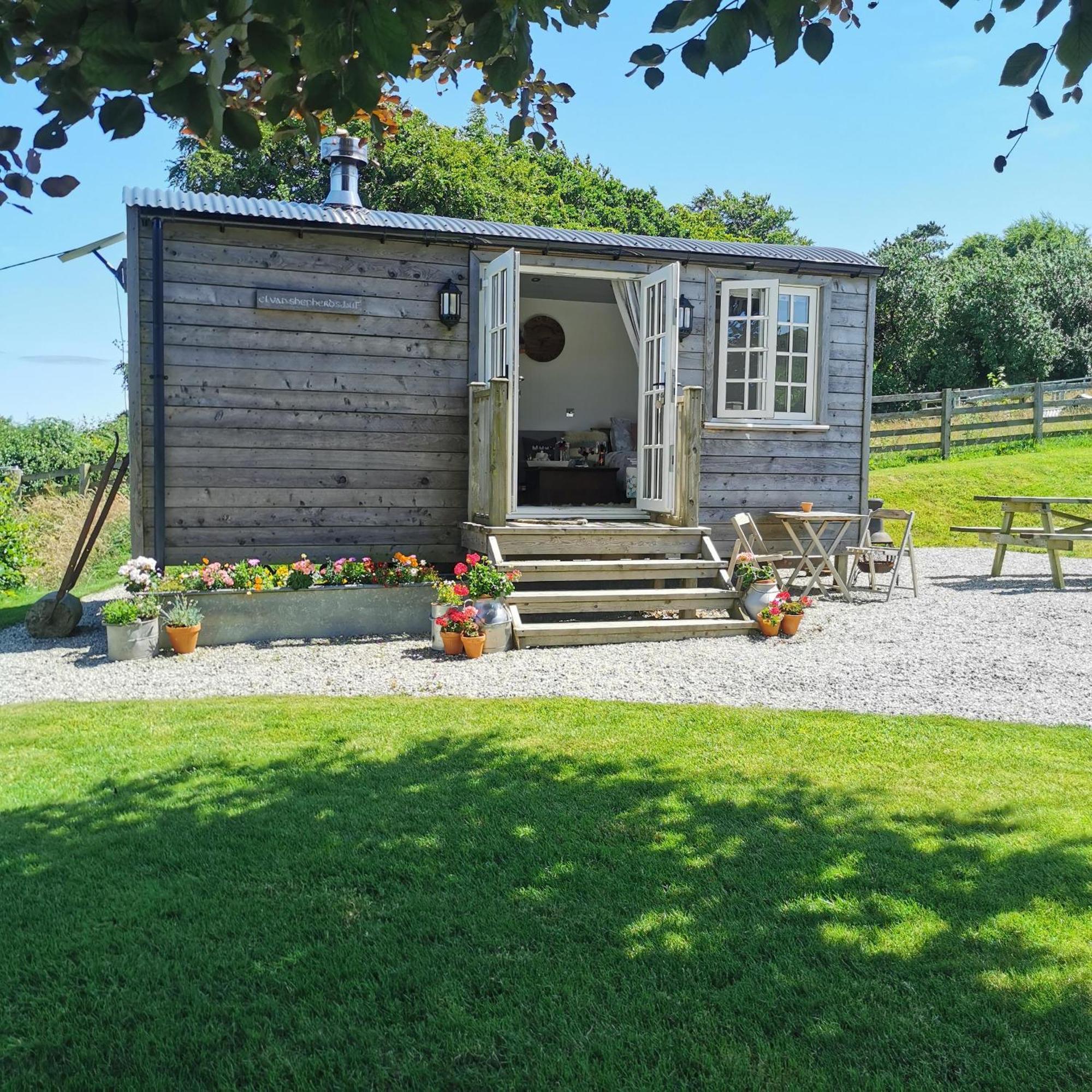 הוילה אקסטר Elvan Farm Shepherd'S Hut מראה חיצוני תמונה